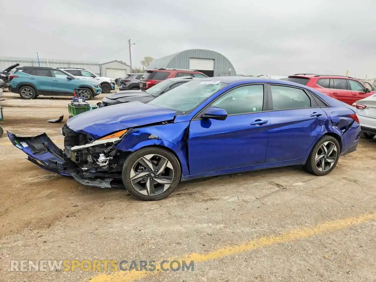 1 Photograph of a damaged car 5NPLS4AG7PH086561 HYUNDAI ELANTRA 2023