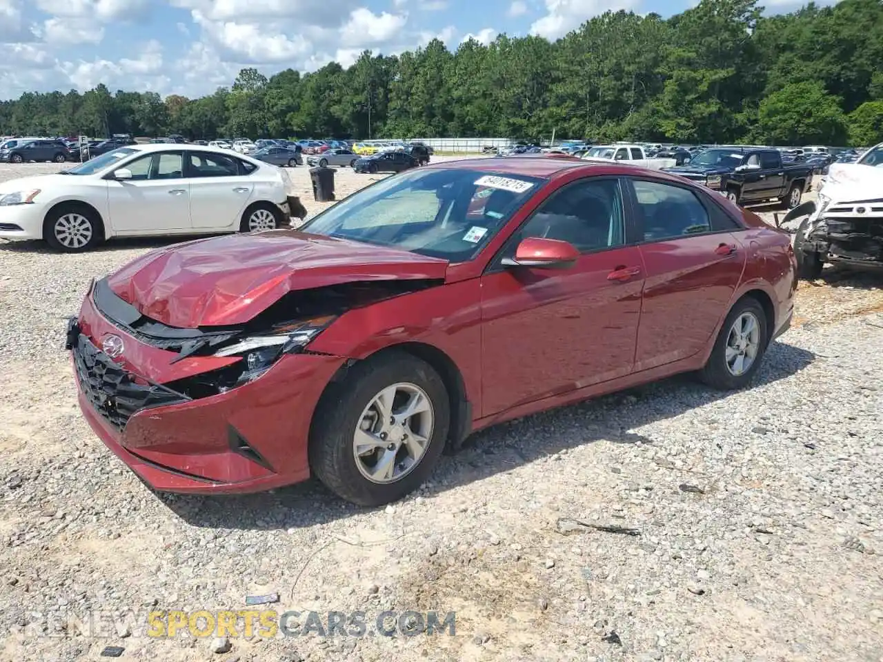 1 Photograph of a damaged car KMHLL4AG7PU582720 HYUNDAI ELANTRA 2023