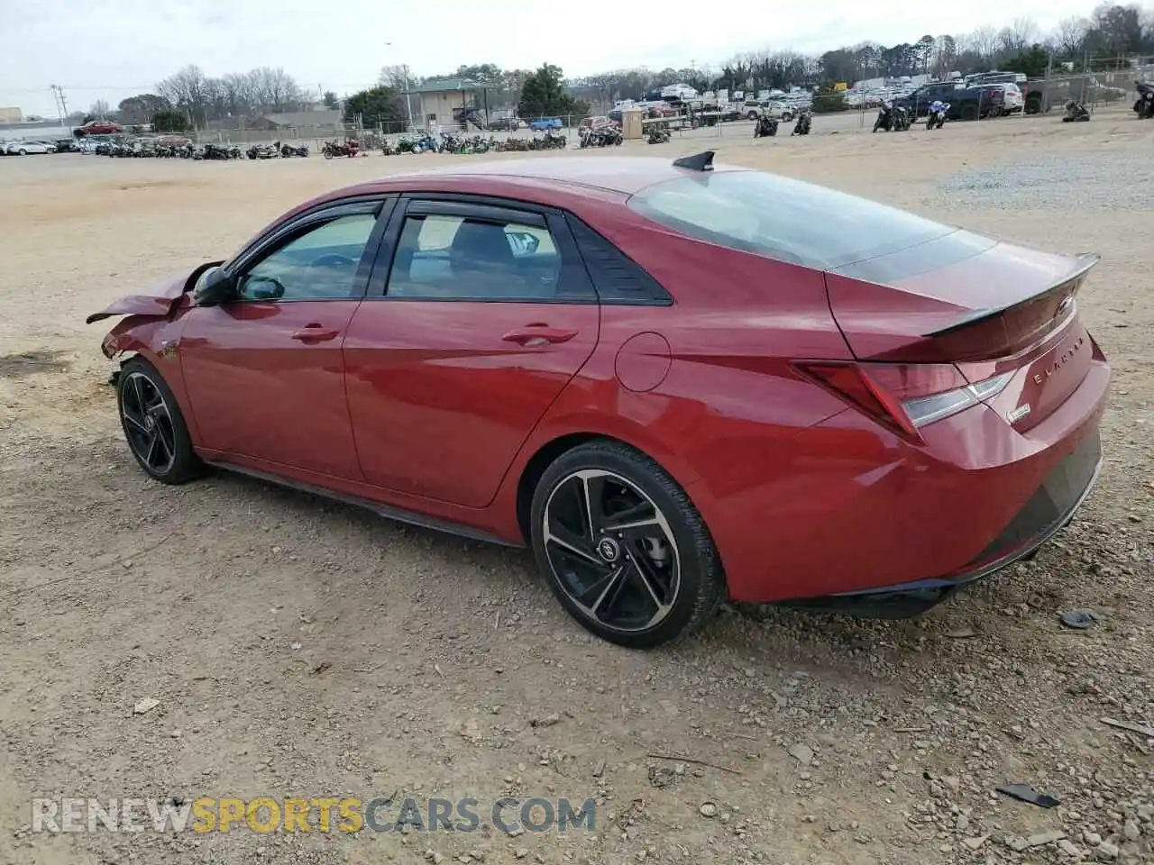 2 Photograph of a damaged car KMHLR4AF3PU490204 HYUNDAI ELANTRA 2023