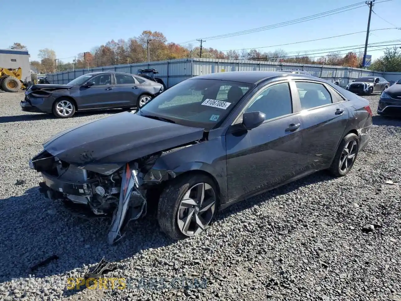 1 Photograph of a damaged car KMHLS4AG3PU589926 HYUNDAI ELANTRA 2023