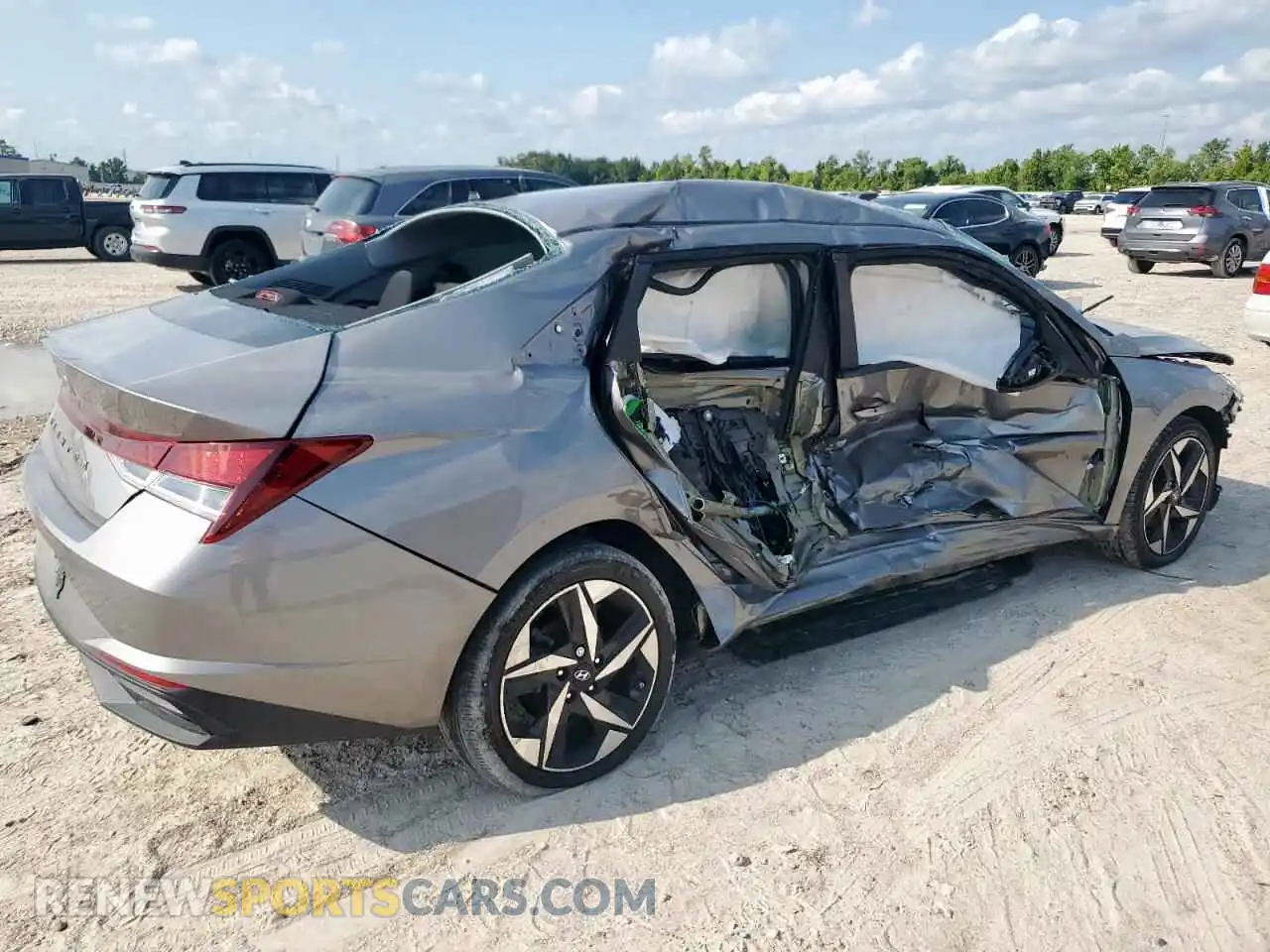 3 Photograph of a damaged car KMHLS4AG4PU465101 HYUNDAI ELANTRA 2023