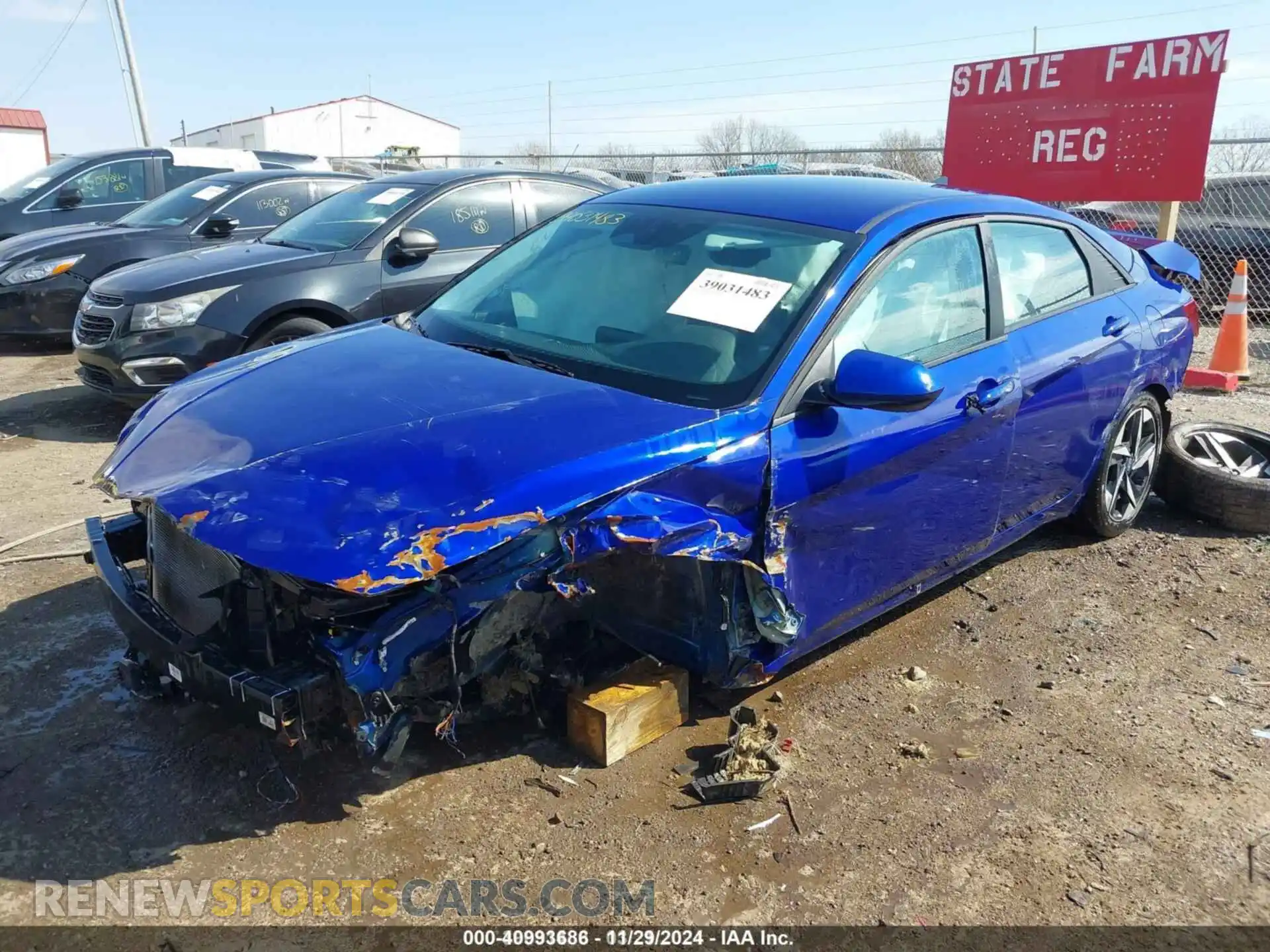 2 Photograph of a damaged car KMHLS4AG5PU566454 HYUNDAI ELANTRA 2023
