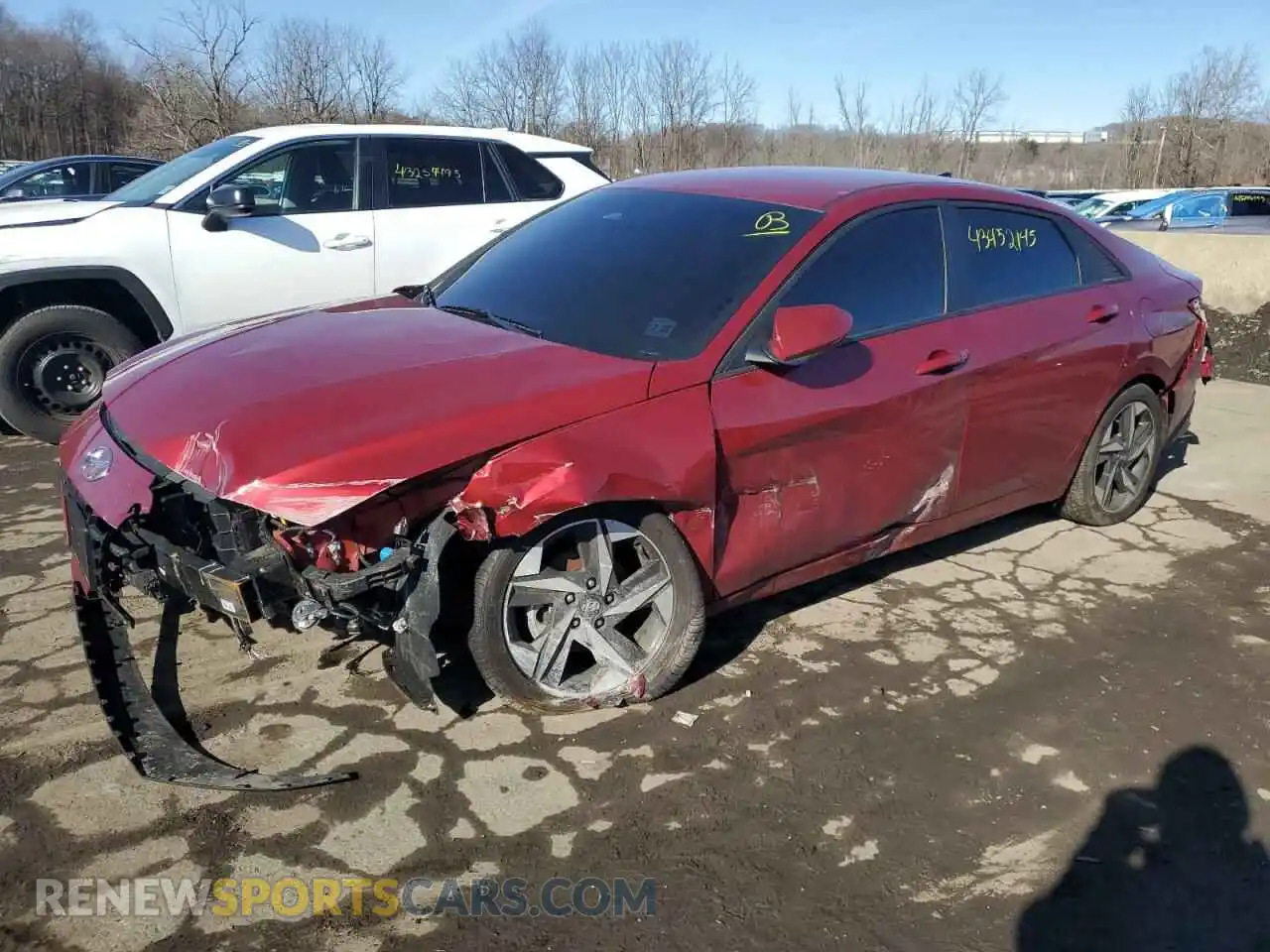 1 Photograph of a damaged car KMHLS4AG5PU581455 HYUNDAI ELANTRA 2023