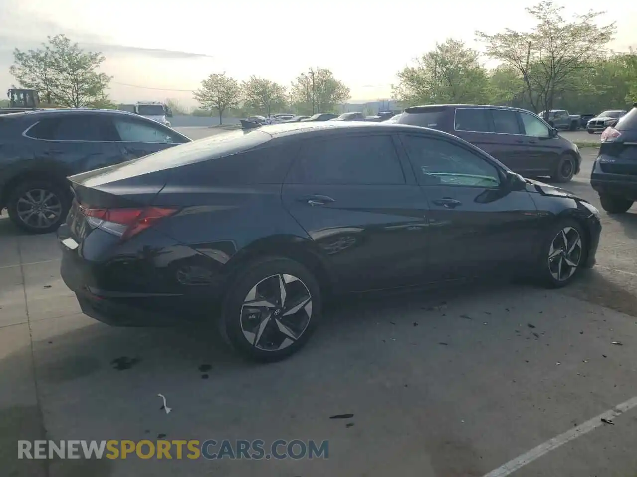 3 fotografías del automóvil dañado KMHLS4AG5PU586509 HYUNDAI ELANTRA 2023
