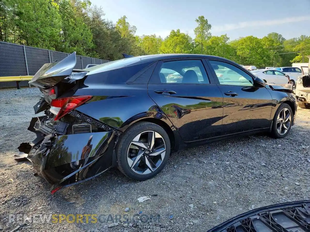 3 fotografías del automóvil dañado KMHLS4AG8PU430917 HYUNDAI ELANTRA 2023