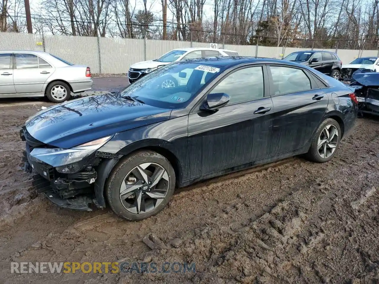 1 Photograph of a damaged car KMHLS4AG8PU589856 HYUNDAI ELANTRA 2023