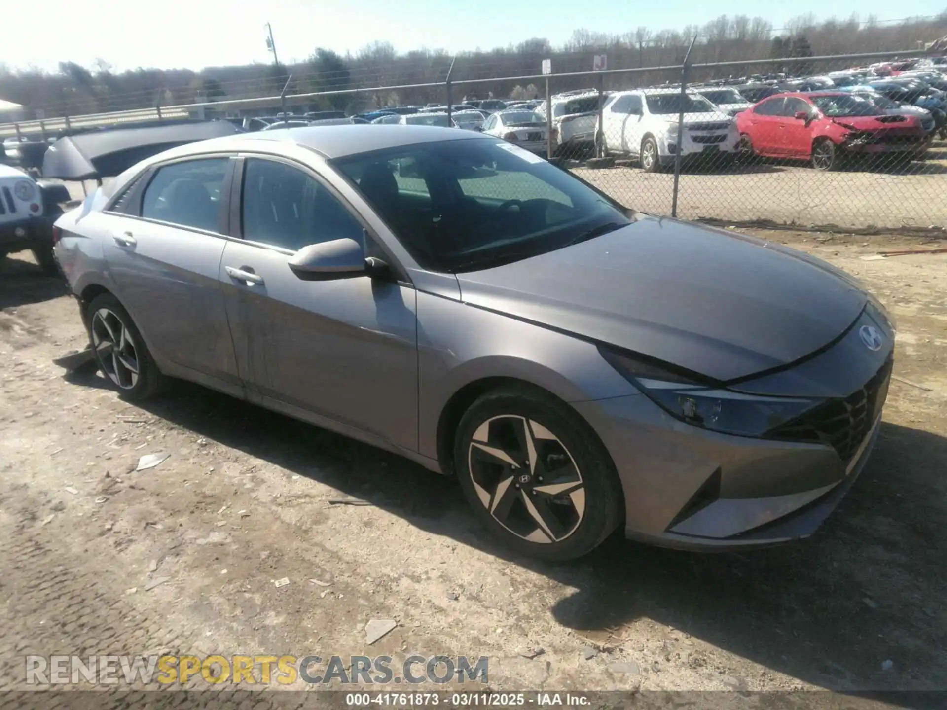 1 Photograph of a damaged car KMHLS4AGXPU402648 HYUNDAI ELANTRA 2023