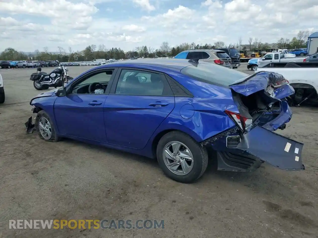 2 fotografías del automóvil dañado KMHLL4DGXRU654573 HYUNDAI ELANTRA 2024