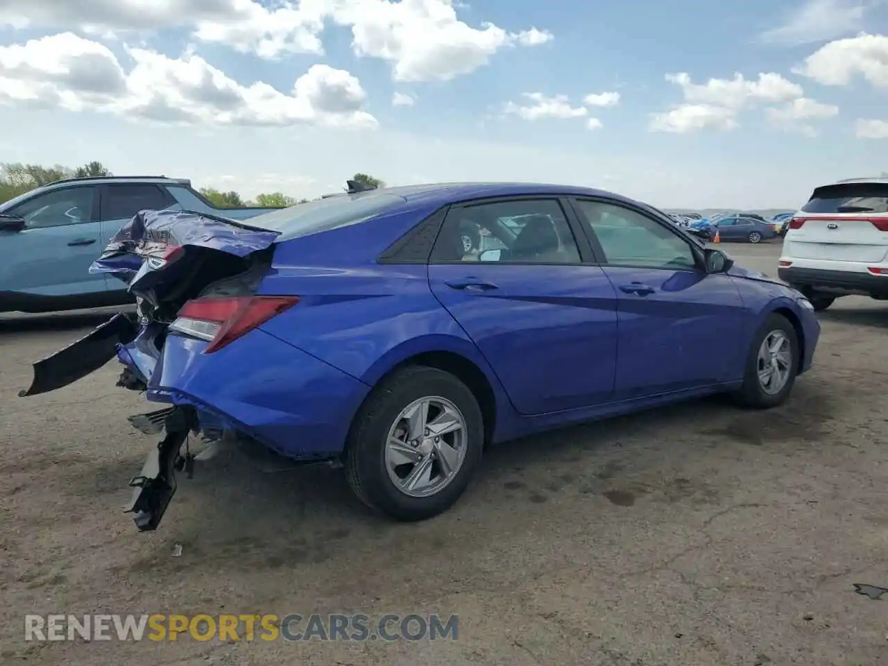 3 fotografías del automóvil dañado KMHLL4DGXRU654573 HYUNDAI ELANTRA 2024