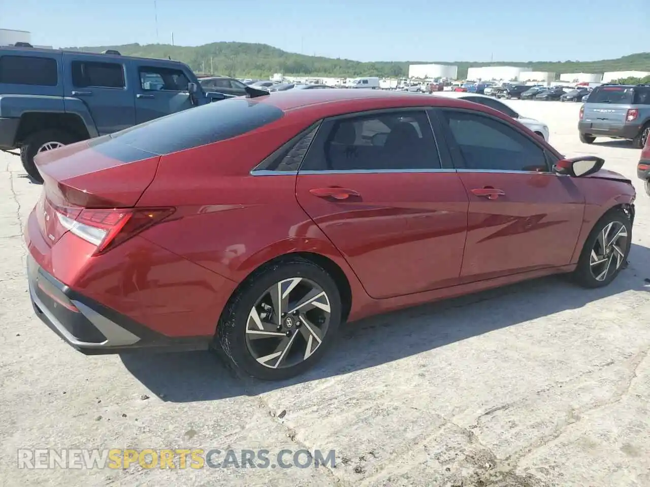 3 fotografías del automóvil dañado KMHLN4DJ7RU094789 HYUNDAI ELANTRA 2024