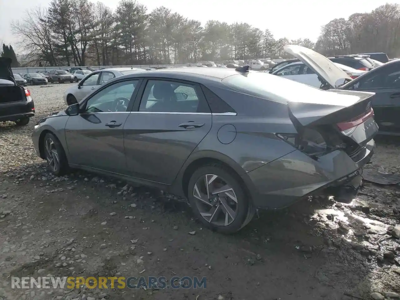 2 fotografías del automóvil dañado KMHLS4DG4RU675423 HYUNDAI ELANTRA 2024