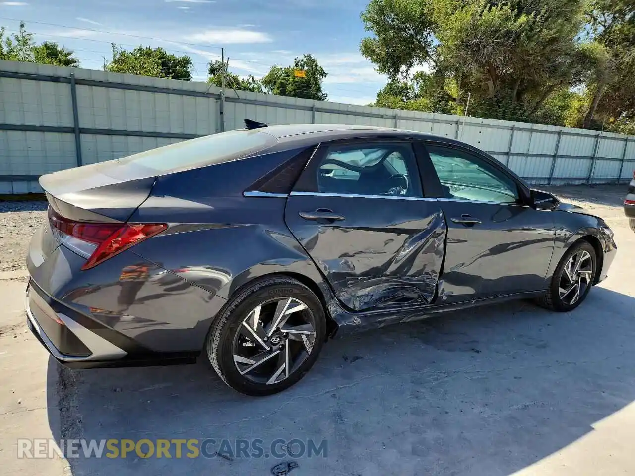 3 fotografías del automóvil dañado KMHLS4DG4RU789986 HYUNDAI ELANTRA 2024