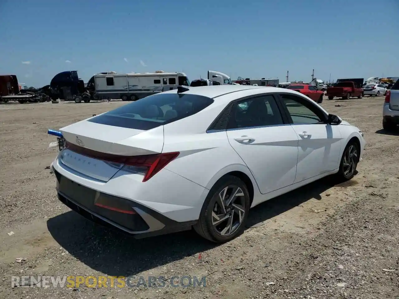 3 fotografías del automóvil dañado KMHLS4DG5RU680517 HYUNDAI ELANTRA 2024