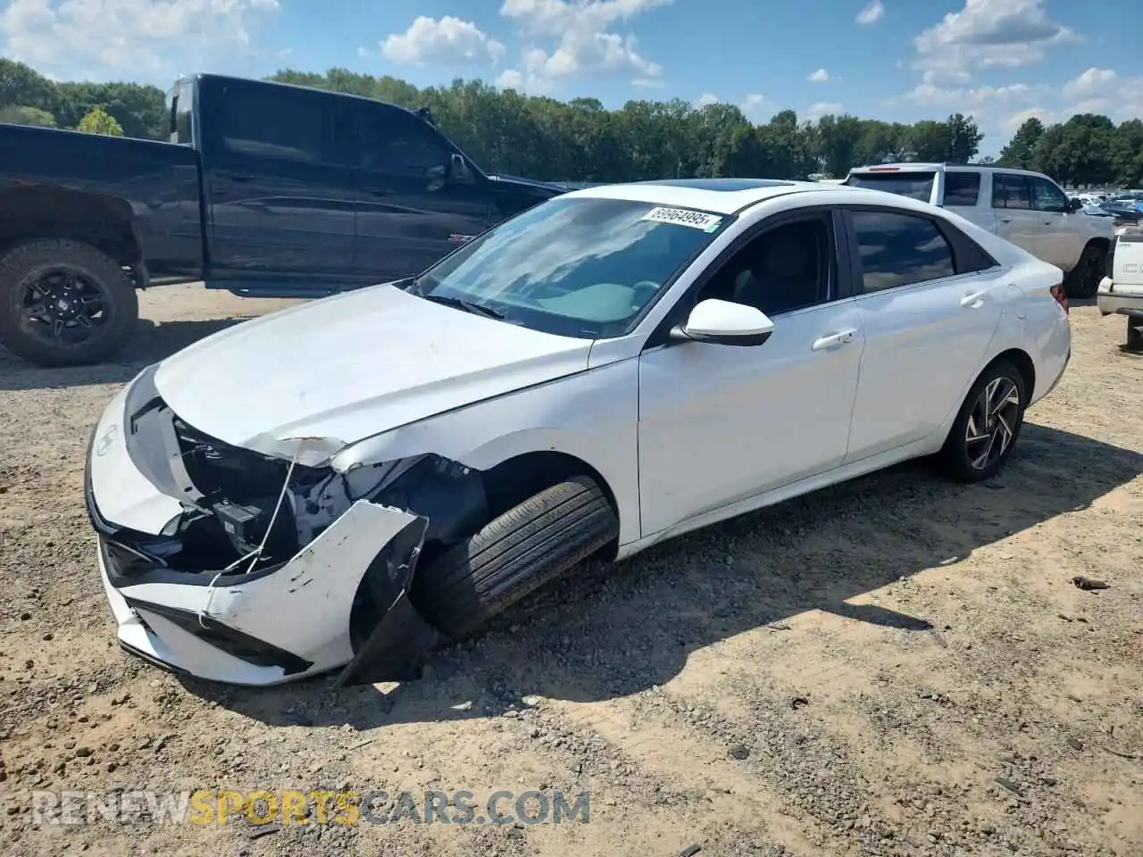 1 Photograph of a damaged car KMHLS4DG7RU700606 HYUNDAI ELANTRA 2024