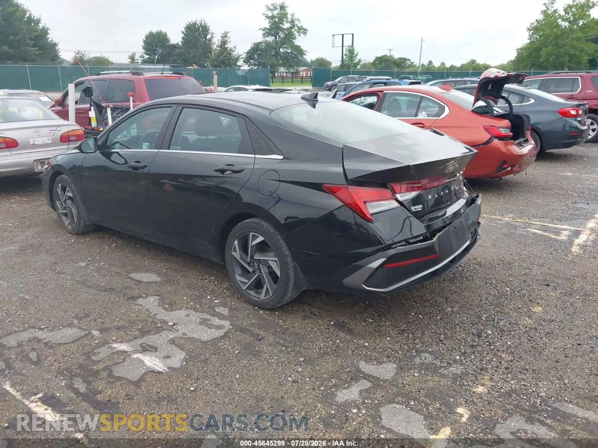 3 fotografías del automóvil dañado KMHLS4DGXRU759049 HYUNDAI ELANTRA 2024