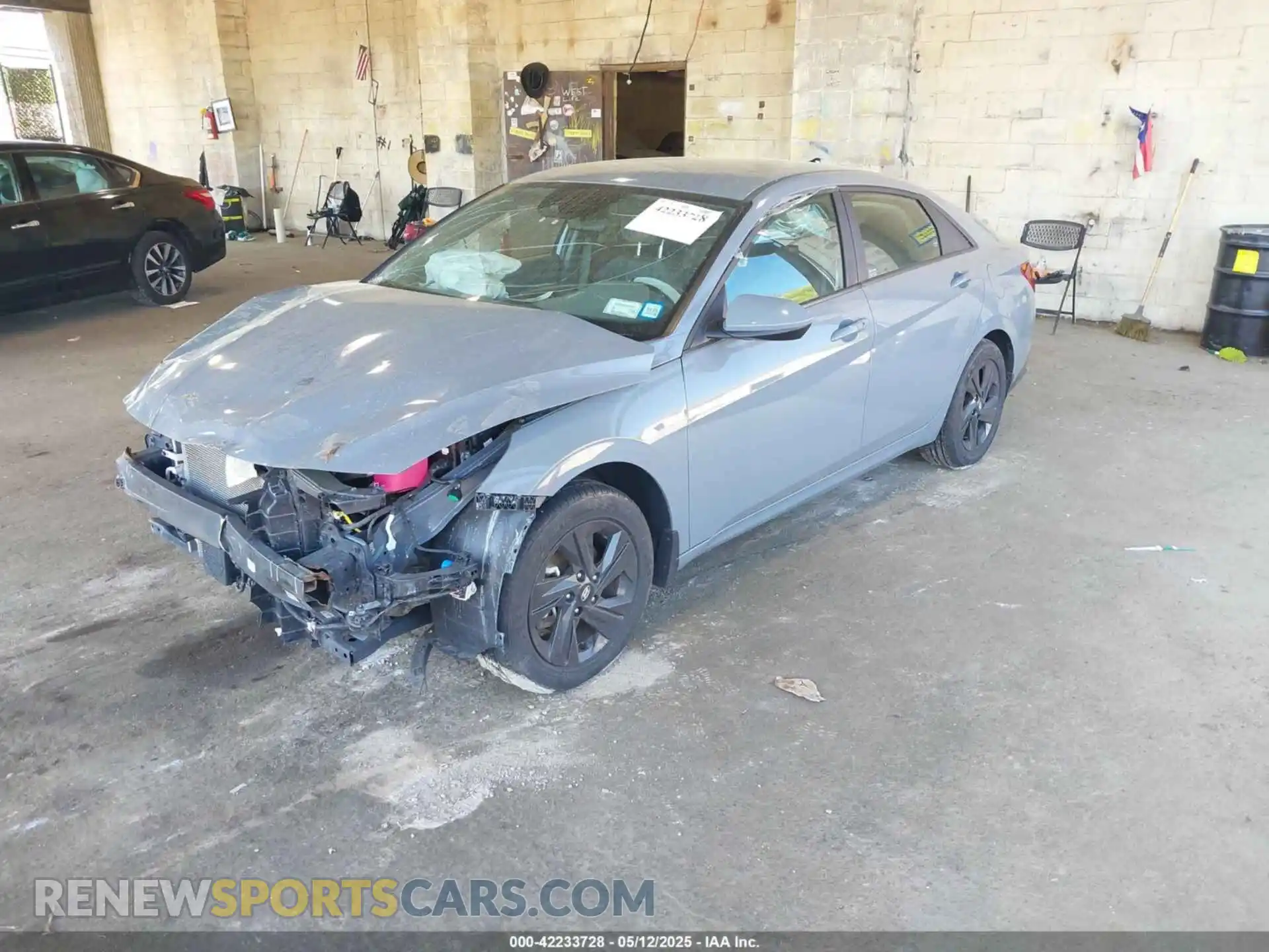 2 Photograph of a damaged car KMHLM4AJ1NU024044 HYUNDAI ELANTRA HYBRID 2022