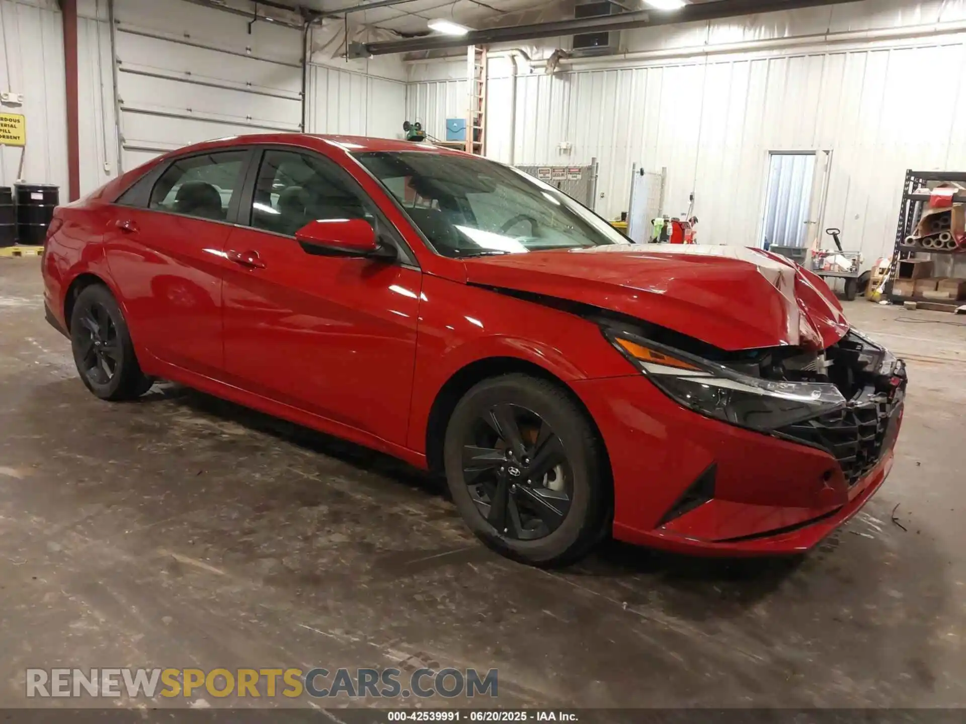 1 Photograph of a damaged car KMHLM4AJ3PU052012 HYUNDAI ELANTRA HYBRID 2023