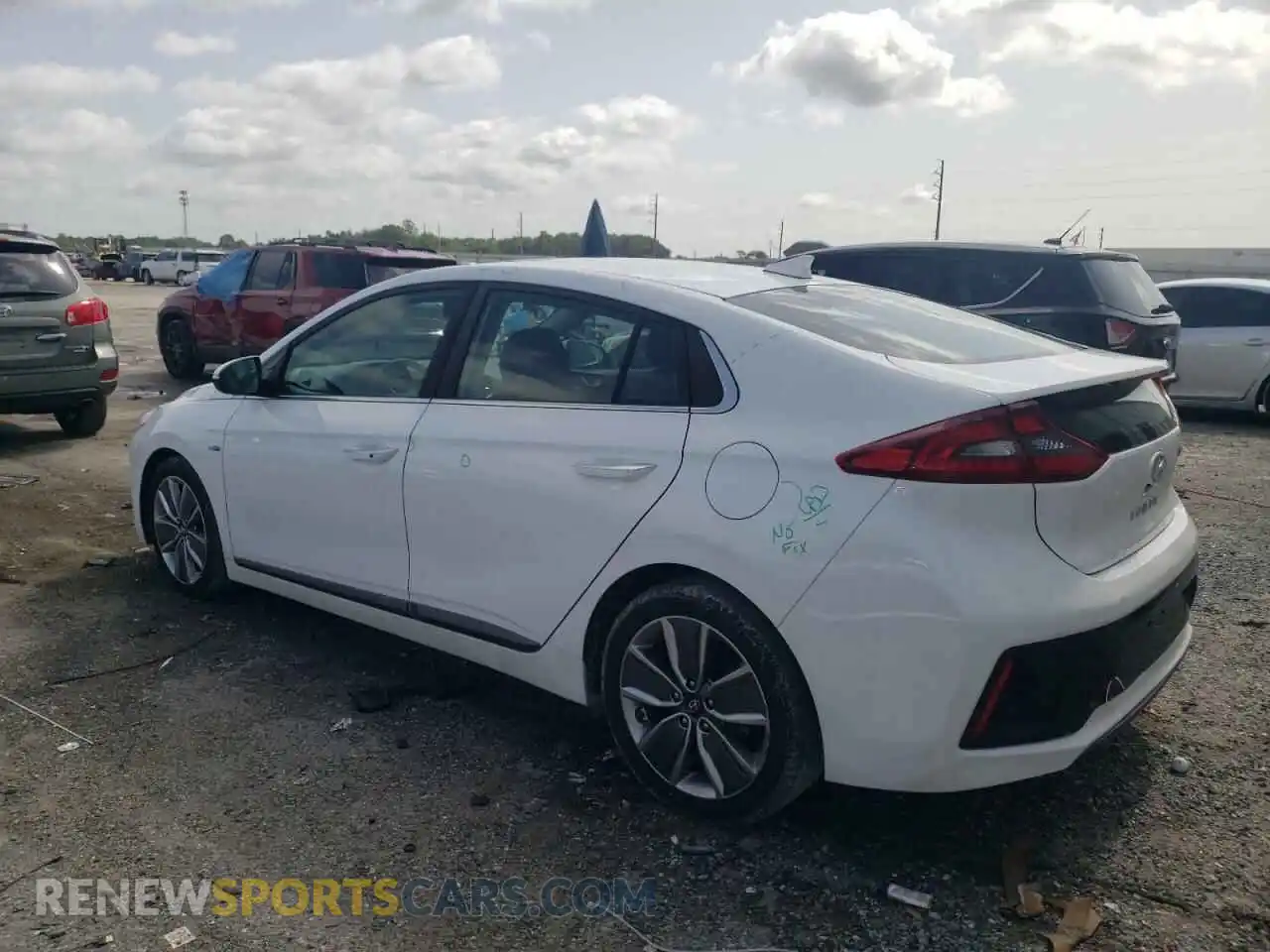 2 Photograph of a damaged car KMHC05LC7KU144216 HYUNDAI IONIQ 2019