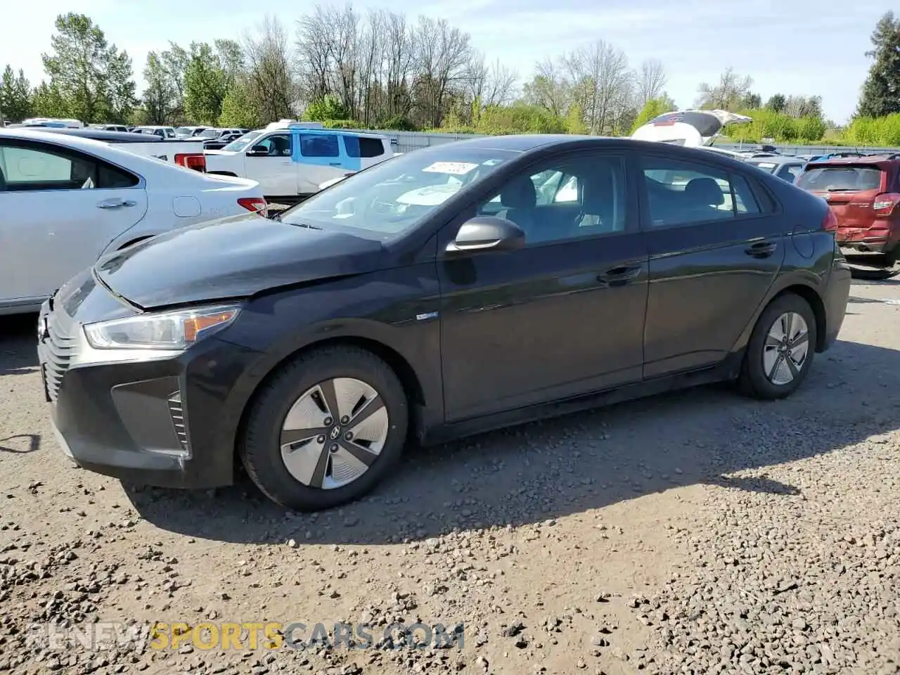 1 Photograph of a damaged car KMHC65LCXKU173529 HYUNDAI IONIQ 2019
