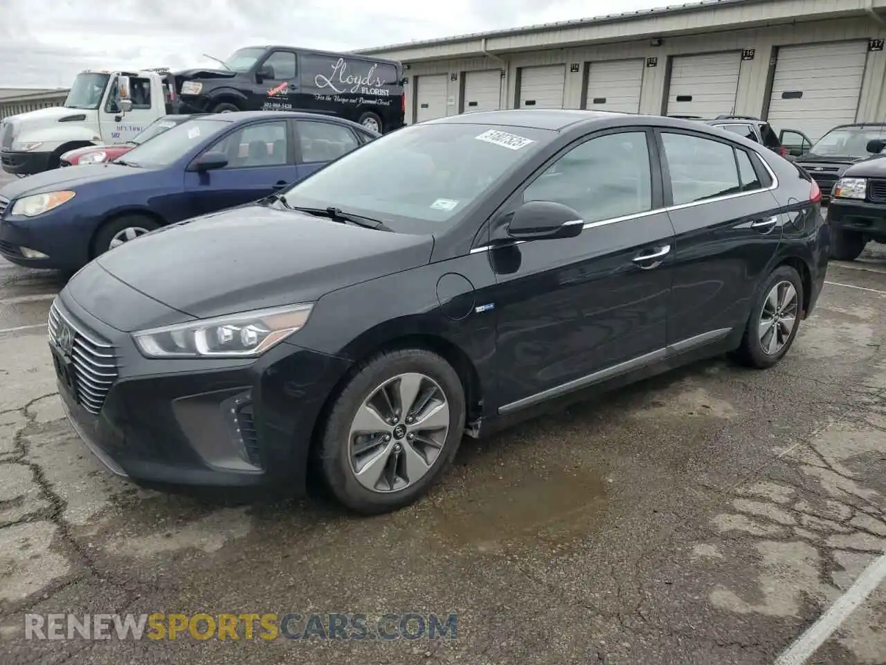 1 Photograph of a damaged car KMHC75LDXKU161905 HYUNDAI IONIQ 2019