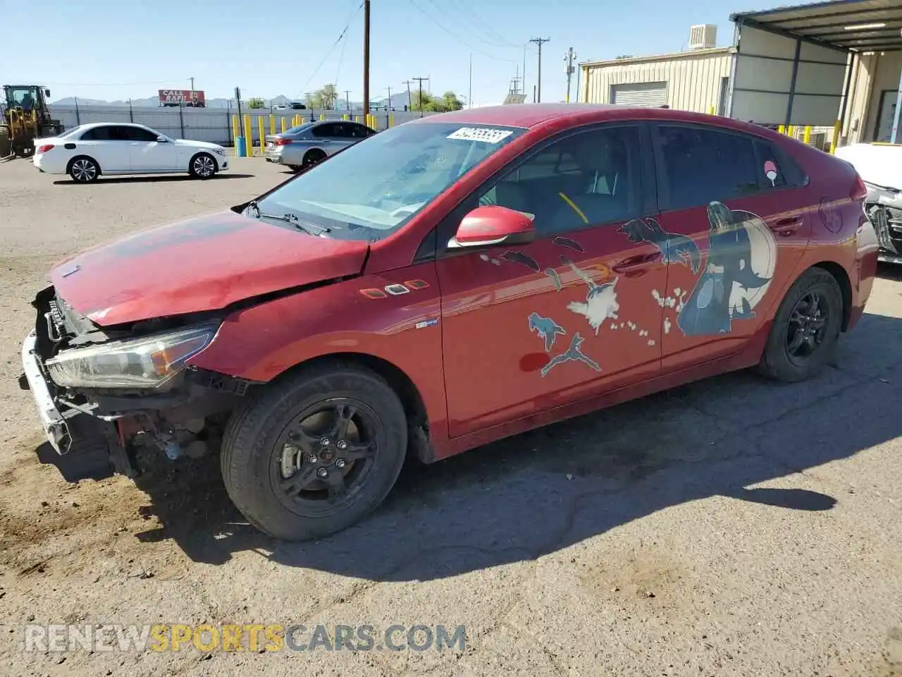 1 Photograph of a damaged car KMHC65LC0LU210282 HYUNDAI IONIQ 2020