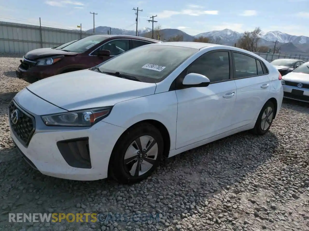 1 Photograph of a damaged car KMHC65LC2MU245441 HYUNDAI IONIQ 2021