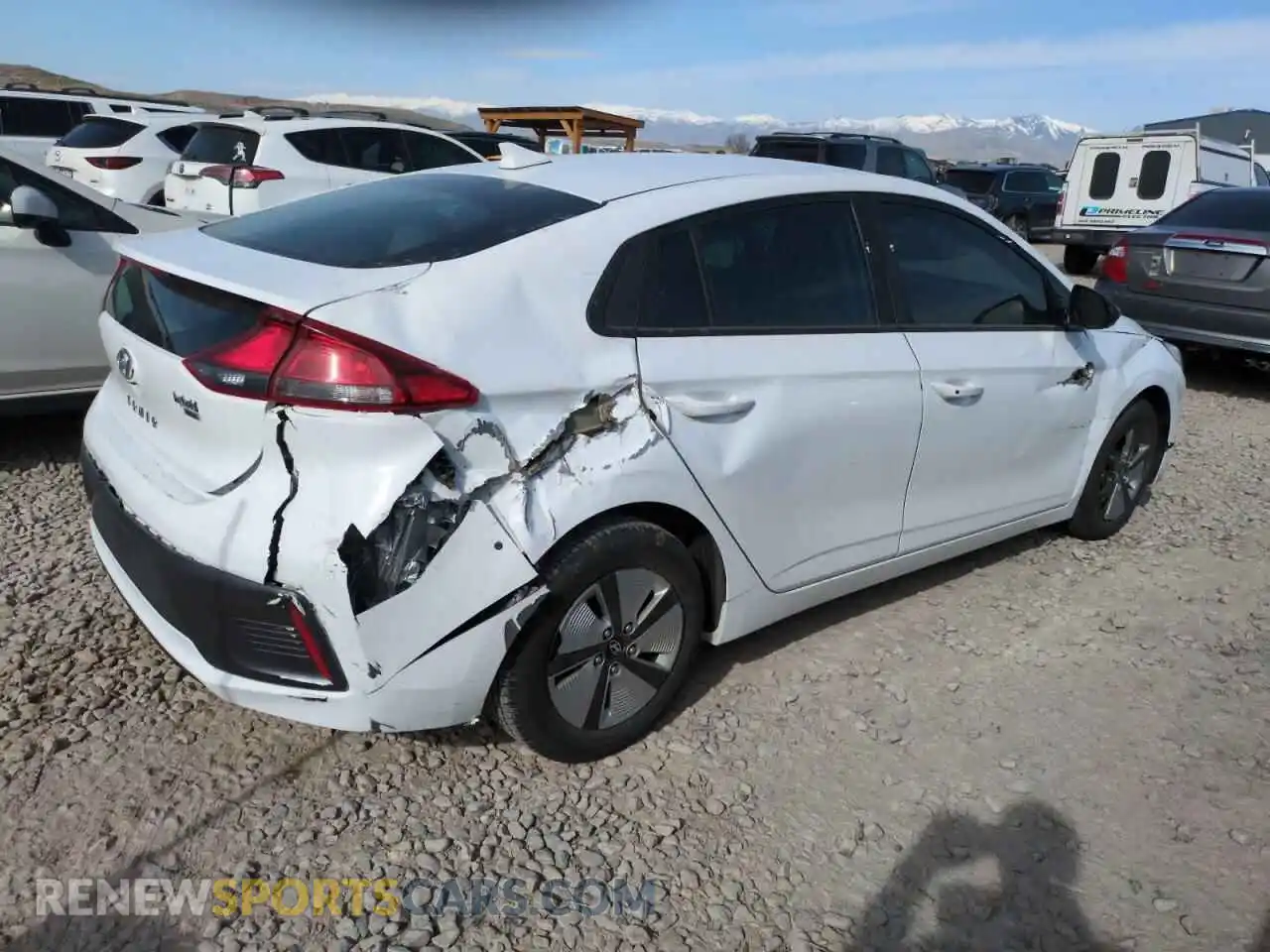 3 Photograph of a damaged car KMHC65LC2MU245441 HYUNDAI IONIQ 2021