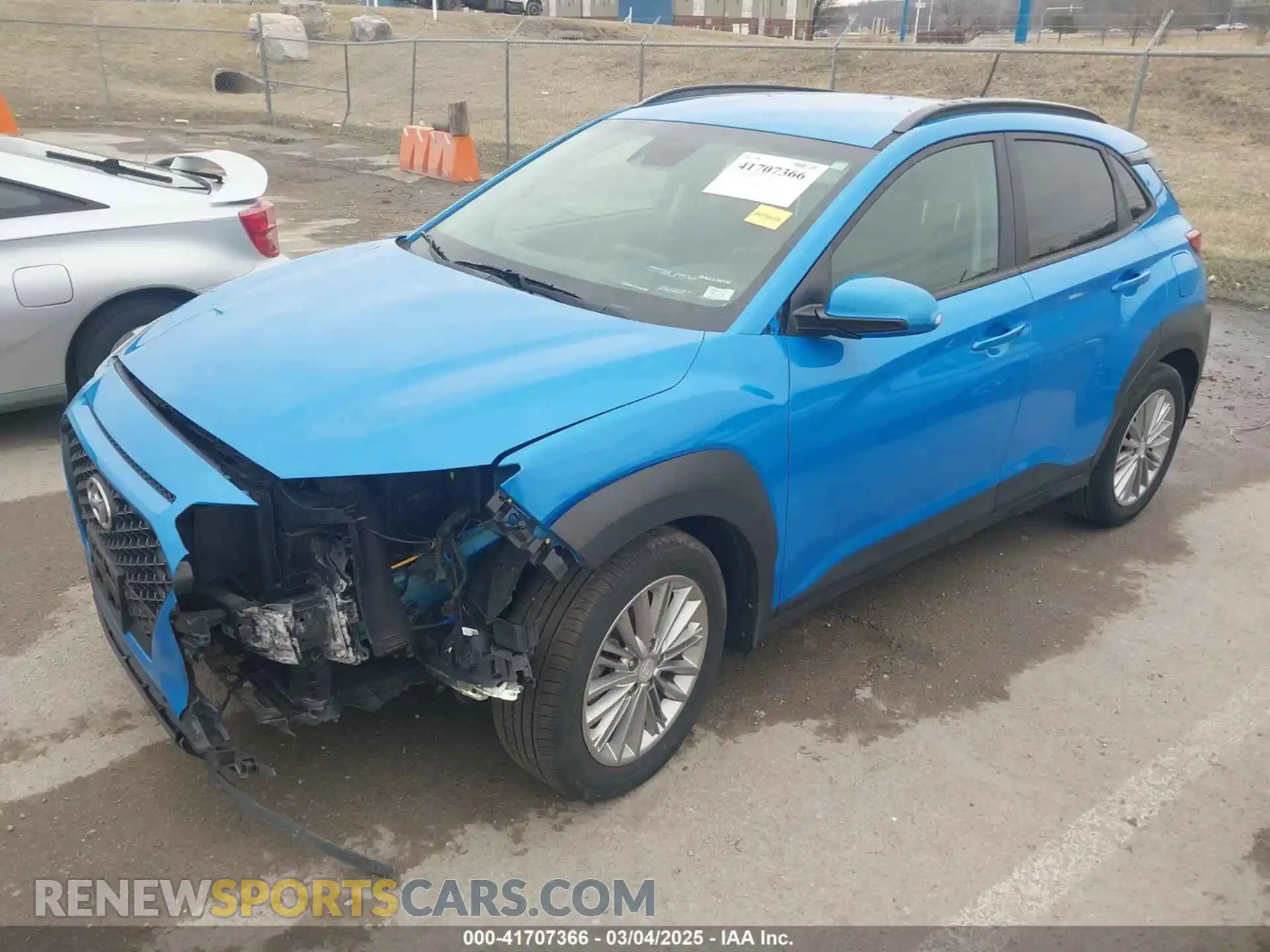 2 Photograph of a damaged car KM8K22AA2LU474451 HYUNDAI KONA 2020