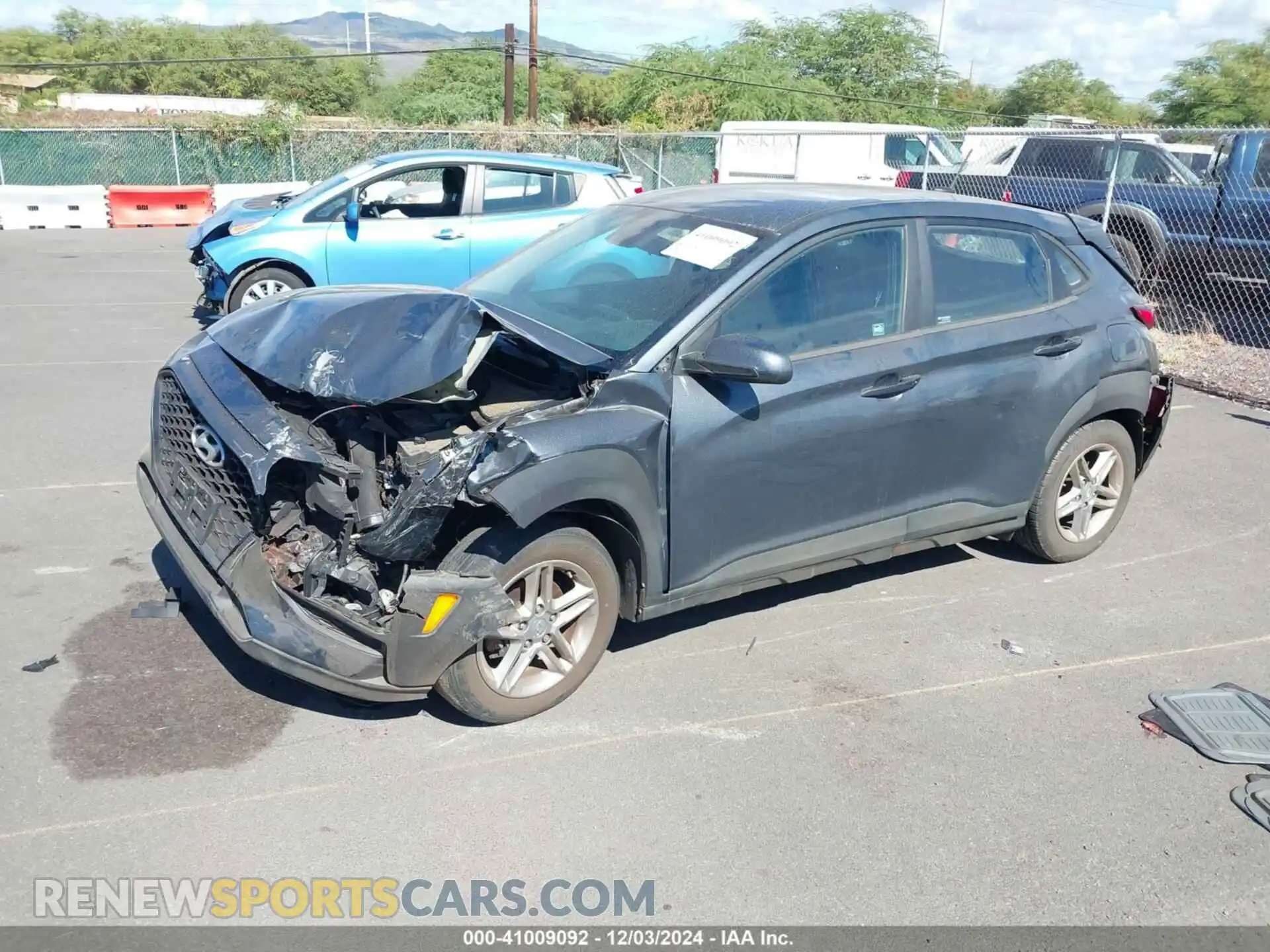 2 fotografías del automóvil dañado KM8K12AAXMU723325 HYUNDAI KONA 2021