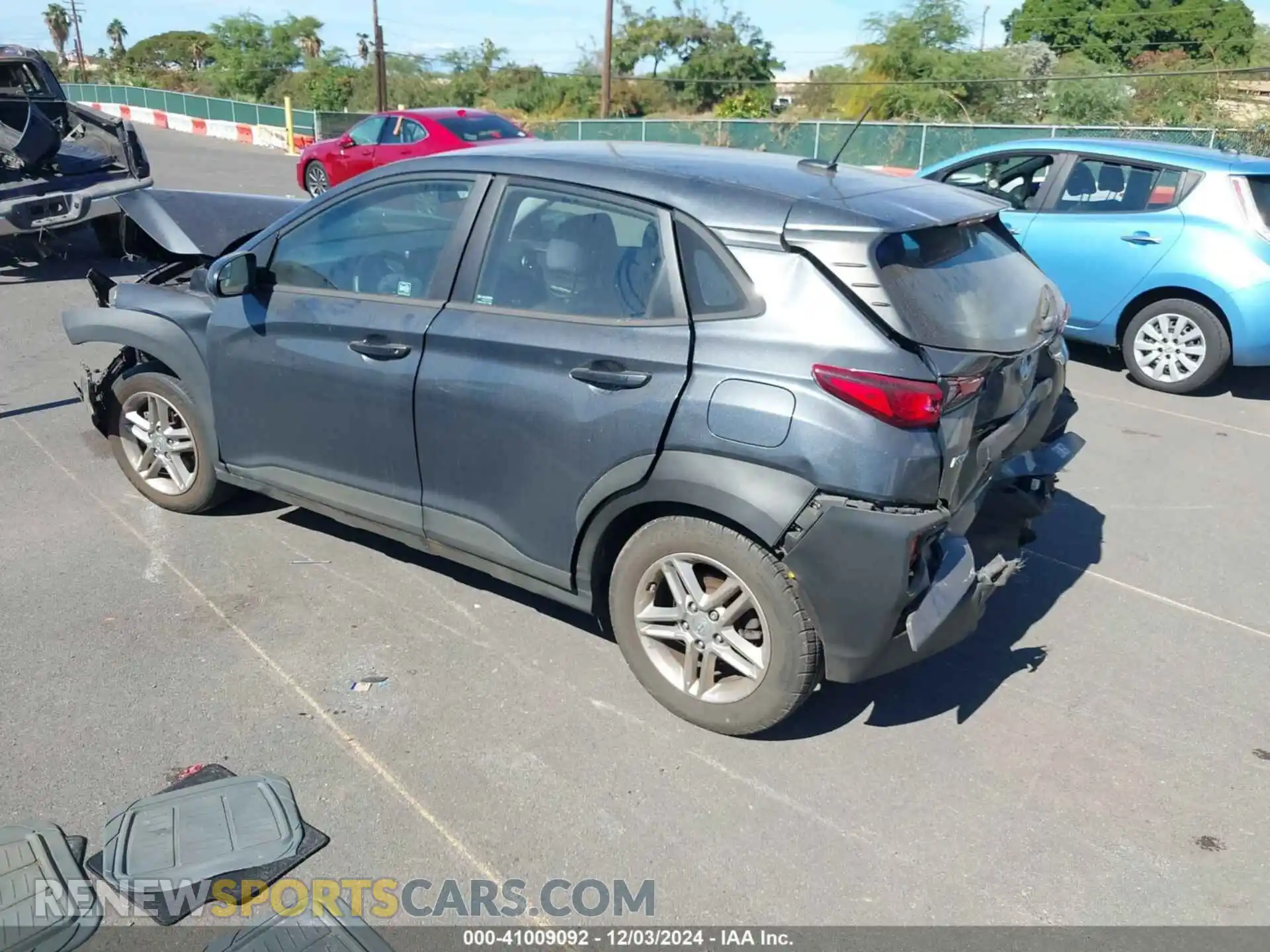 3 fotografías del automóvil dañado KM8K12AAXMU723325 HYUNDAI KONA 2021