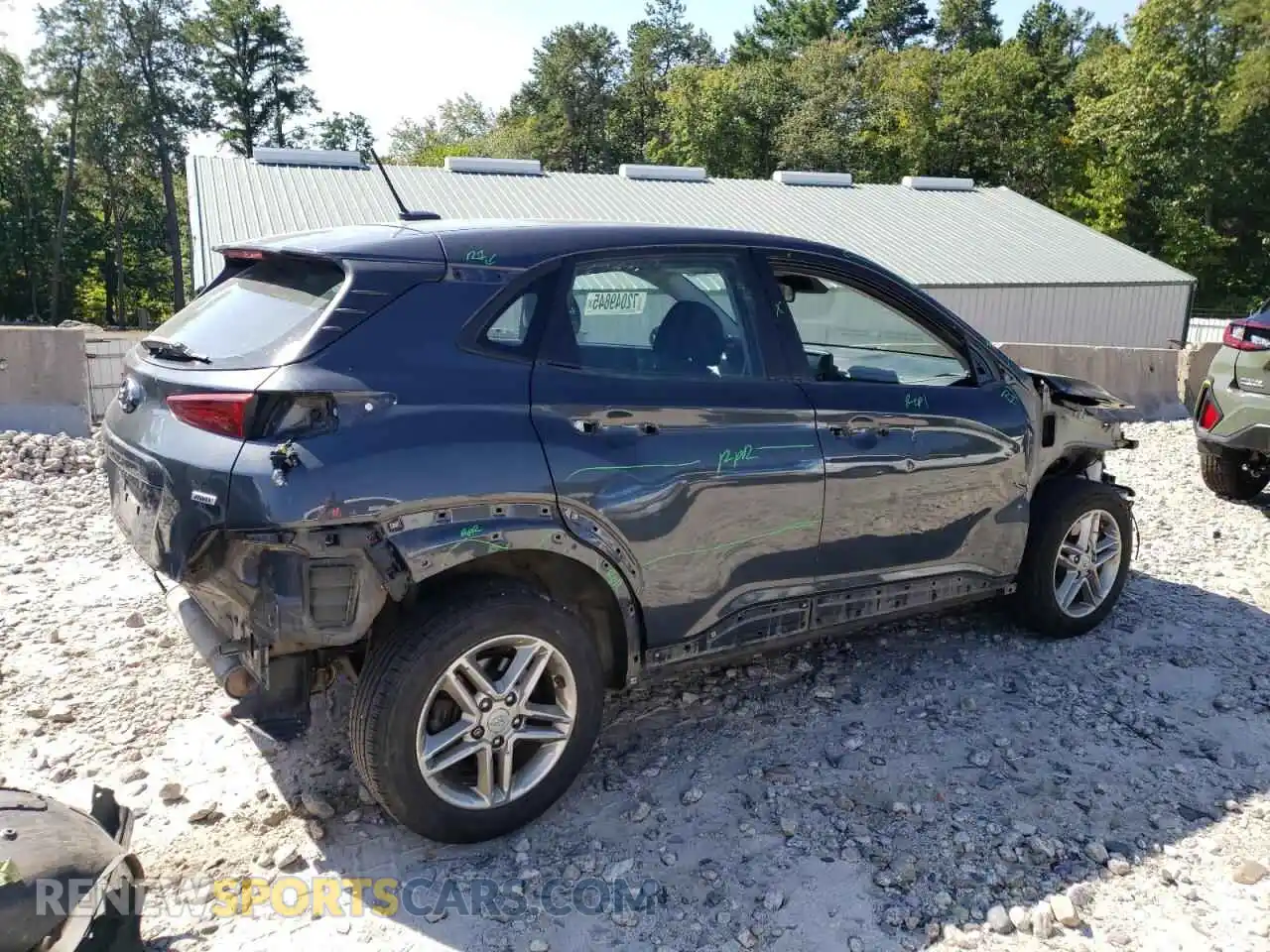 3 Photograph of a damaged car KM8K1CAA2MU653082 HYUNDAI KONA 2021