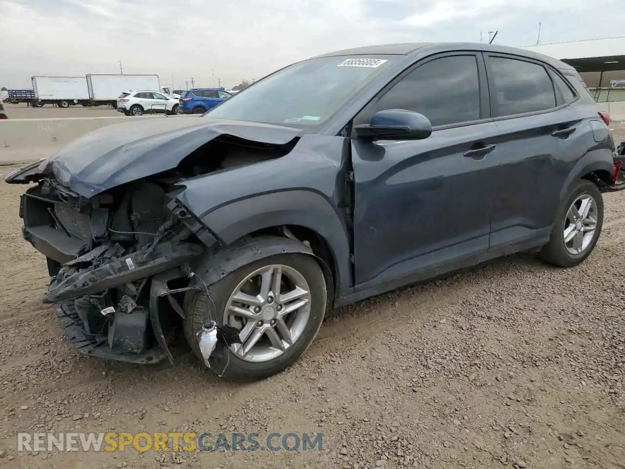 1 Photograph of a damaged car KM8K1CAA5MU605026 HYUNDAI KONA 2021