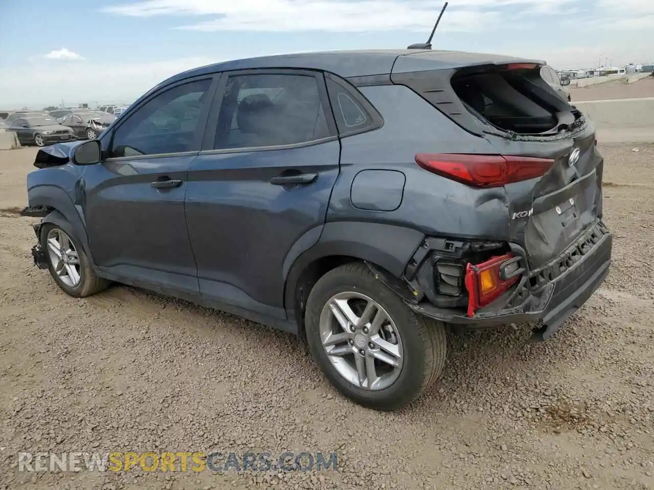 2 Photograph of a damaged car KM8K1CAA5MU605026 HYUNDAI KONA 2021