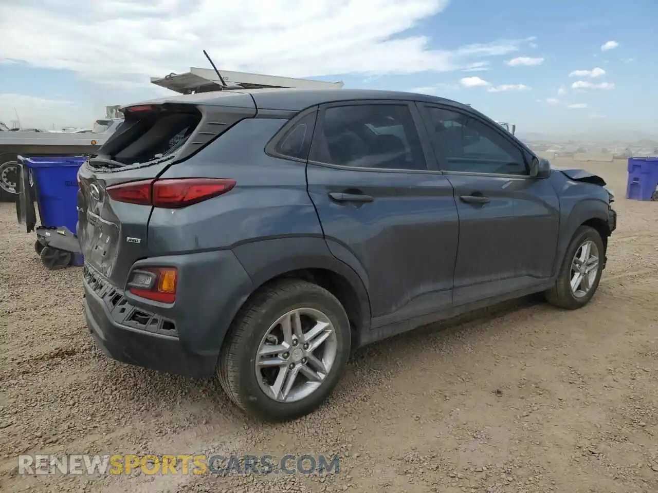 3 Photograph of a damaged car KM8K1CAA5MU605026 HYUNDAI KONA 2021