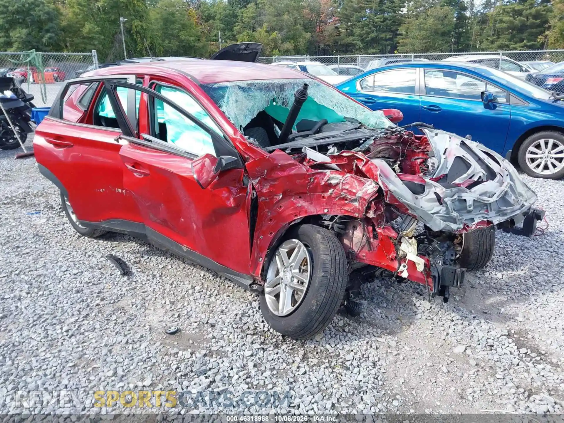 1 Photograph of a damaged car KM8K1CAA5MU741947 HYUNDAI KONA 2021