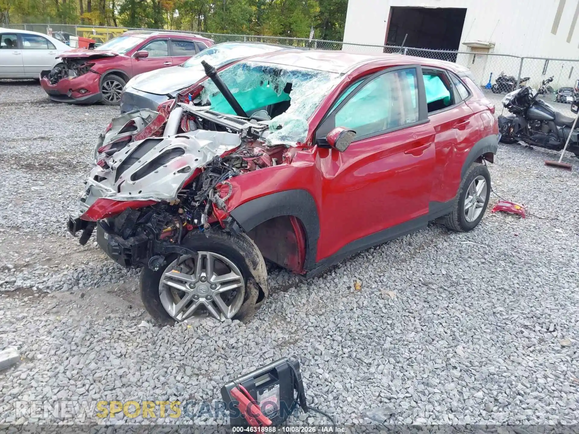 2 Photograph of a damaged car KM8K1CAA5MU741947 HYUNDAI KONA 2021