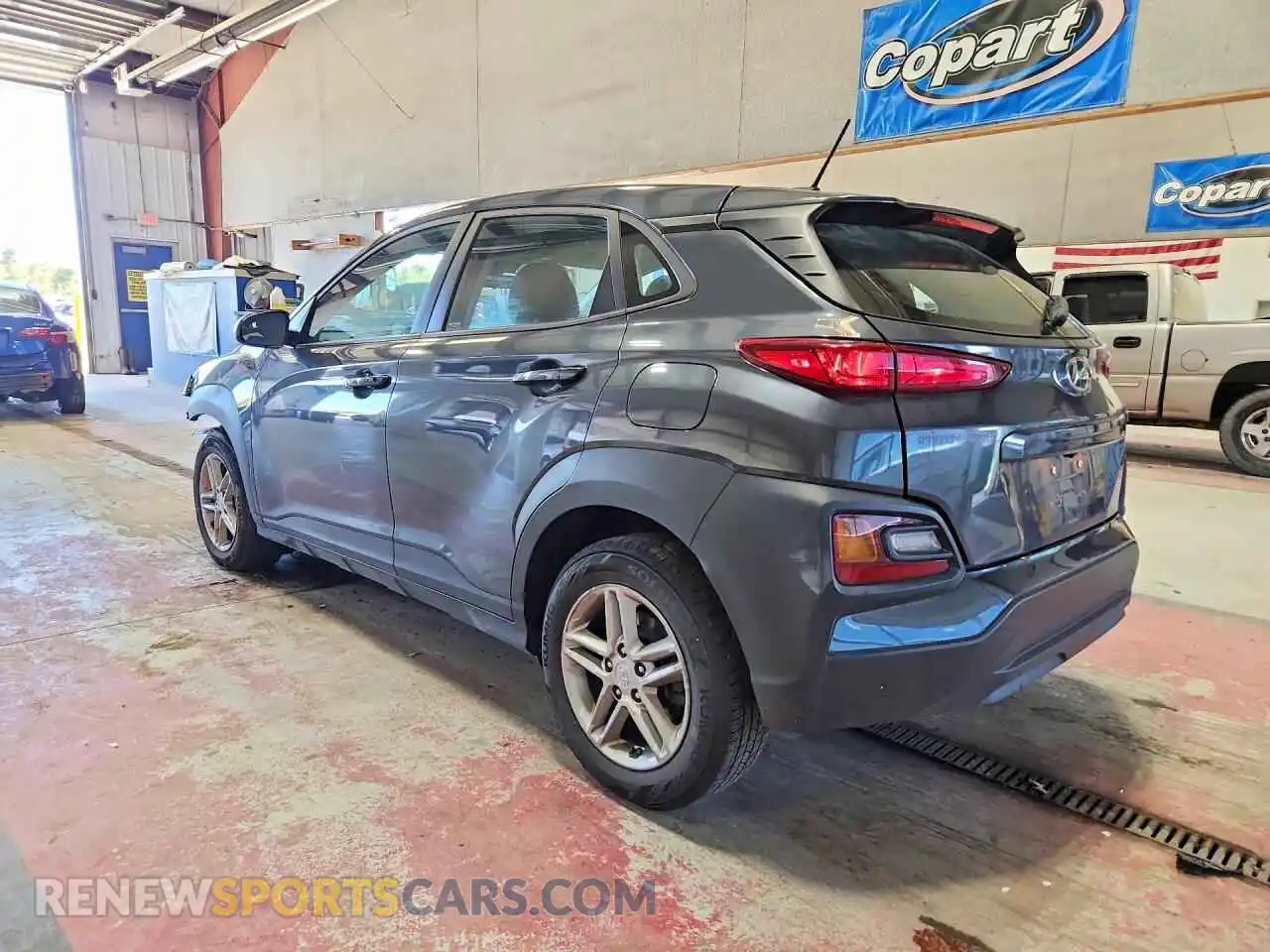 2 Photograph of a damaged car KM8K1CAAXMU736954 HYUNDAI KONA 2021