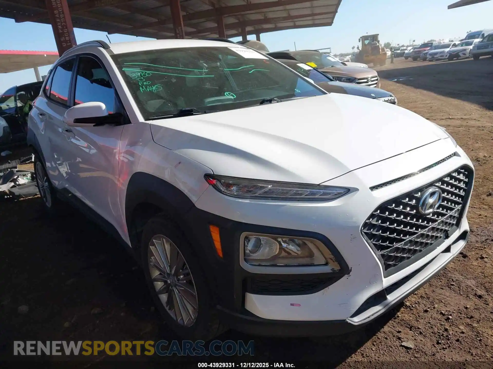 1 Photograph of a damaged car KM8K22AAXMU739733 HYUNDAI KONA 2021