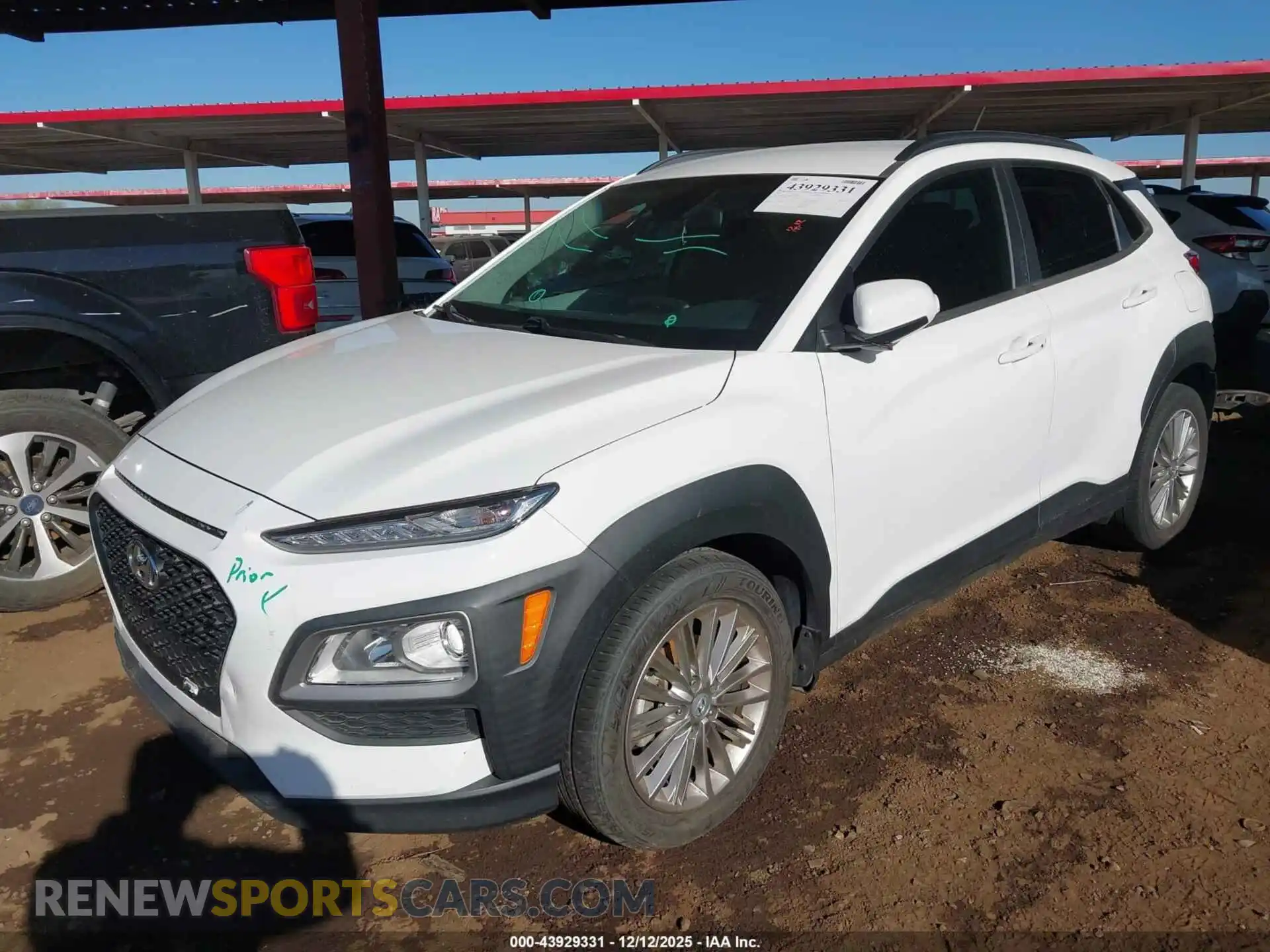2 Photograph of a damaged car KM8K22AAXMU739733 HYUNDAI KONA 2021