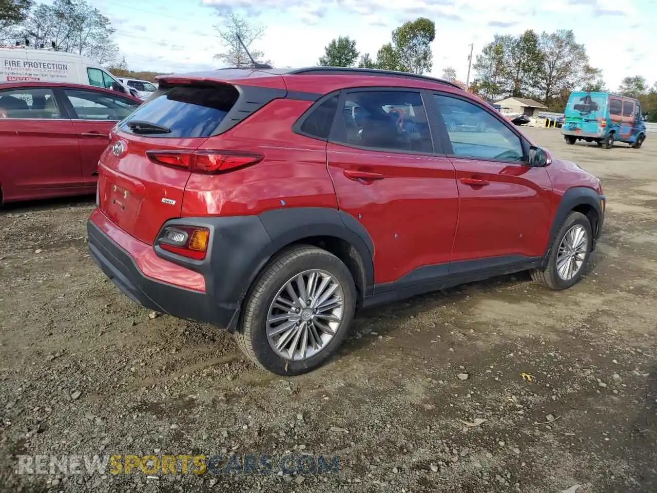 3 Photograph of a damaged car KM8K2CAA2MU600749 HYUNDAI KONA 2021