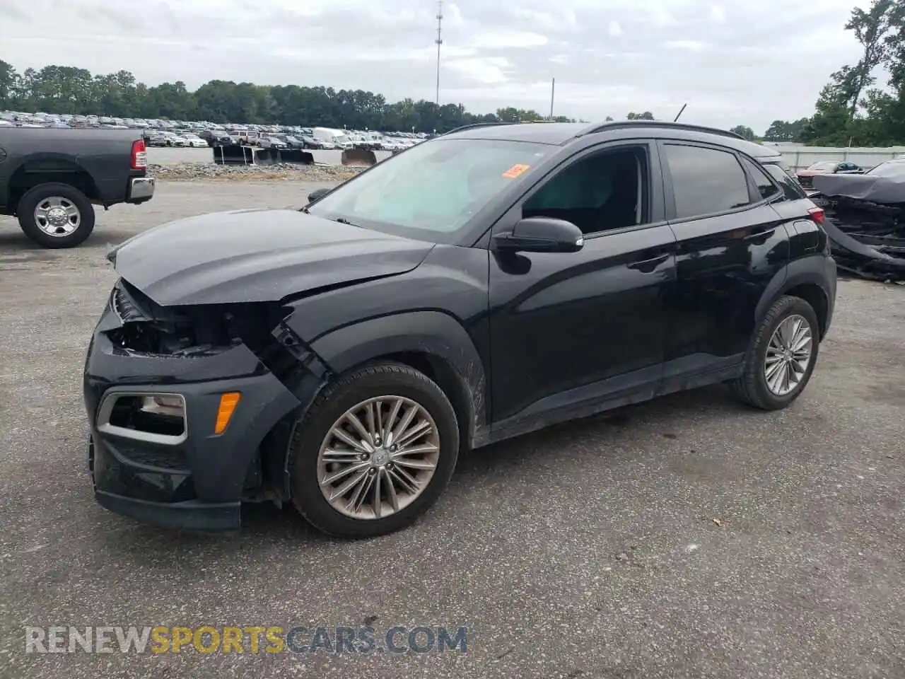 1 Photograph of a damaged car KM8K2CAA9MU756044 HYUNDAI KONA 2021