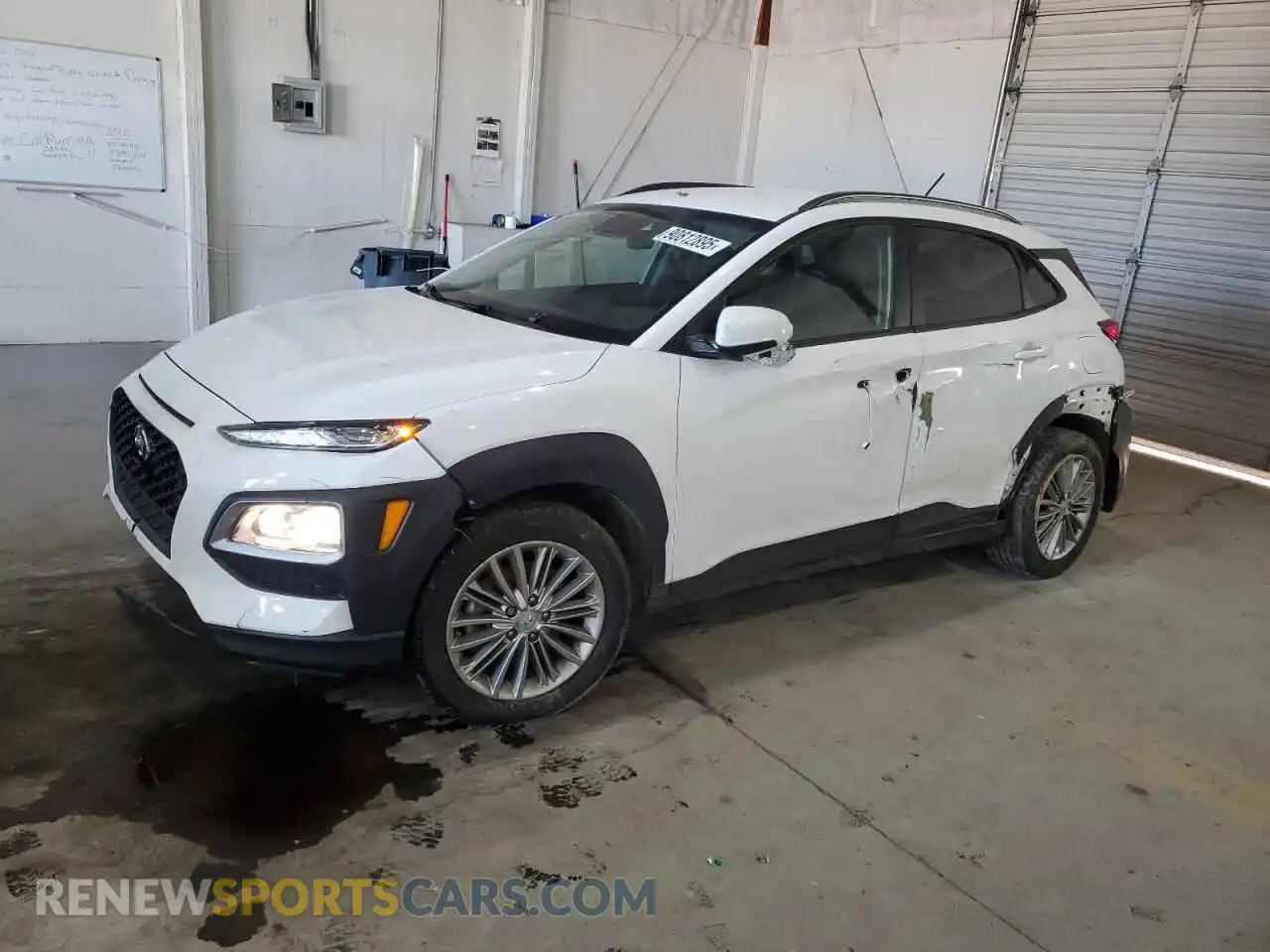 1 Photograph of a damaged car KM8K2CAAXMU735218 HYUNDAI KONA 2021