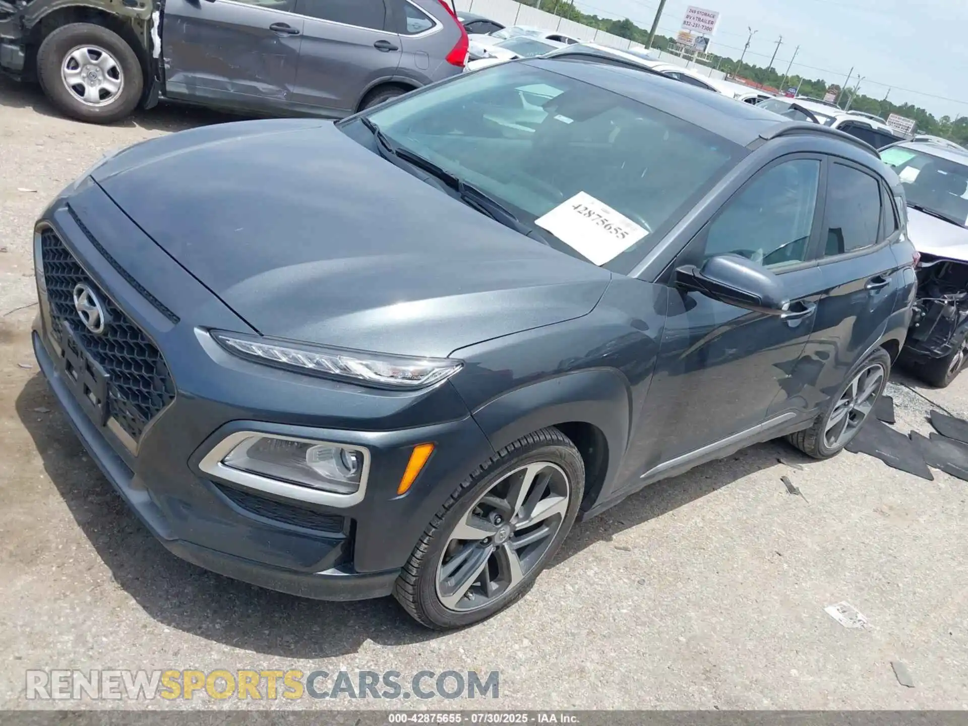 2 Photograph of a damaged car KM8K33A5XMU734828 HYUNDAI KONA 2021