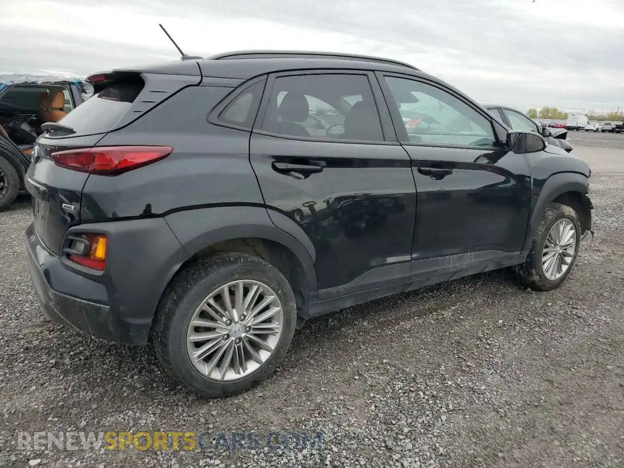 3 fotografías del automóvil dañado KM8K6CAA2MU717543 HYUNDAI KONA 2021