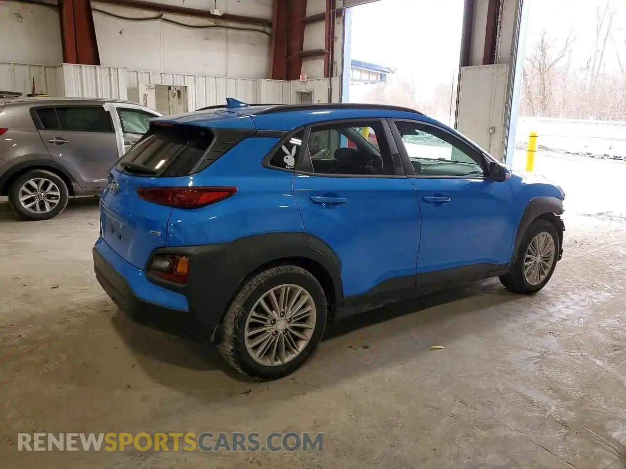 3 fotografías del automóvil dañado KM8K6CAA4MU621459 HYUNDAI KONA 2021