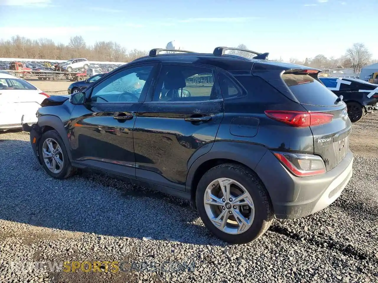 2 Photograph of a damaged car KM8K3CAB8NU786238 HYUNDAI KONA 2022