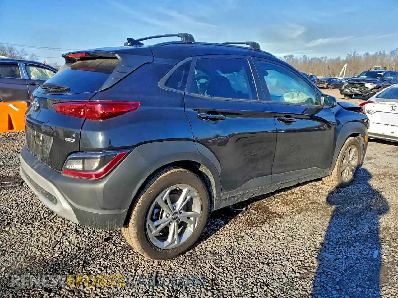 3 Photograph of a damaged car KM8K3CAB8NU786238 HYUNDAI KONA 2022