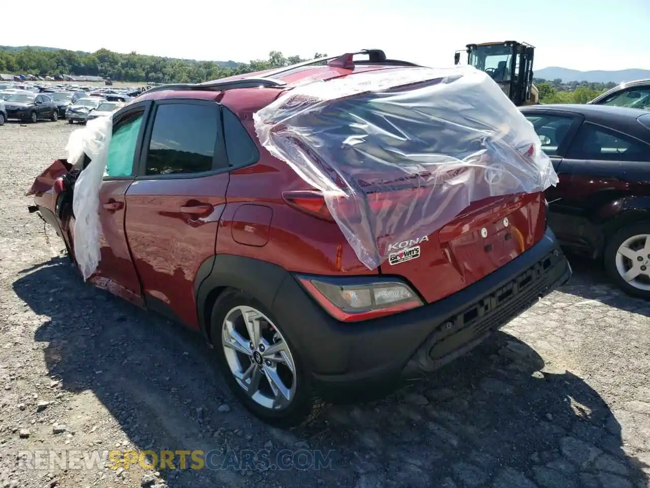 3 fotografías del automóvil dañado KM8K3CAB9NU860508 HYUNDAI KONA 2022