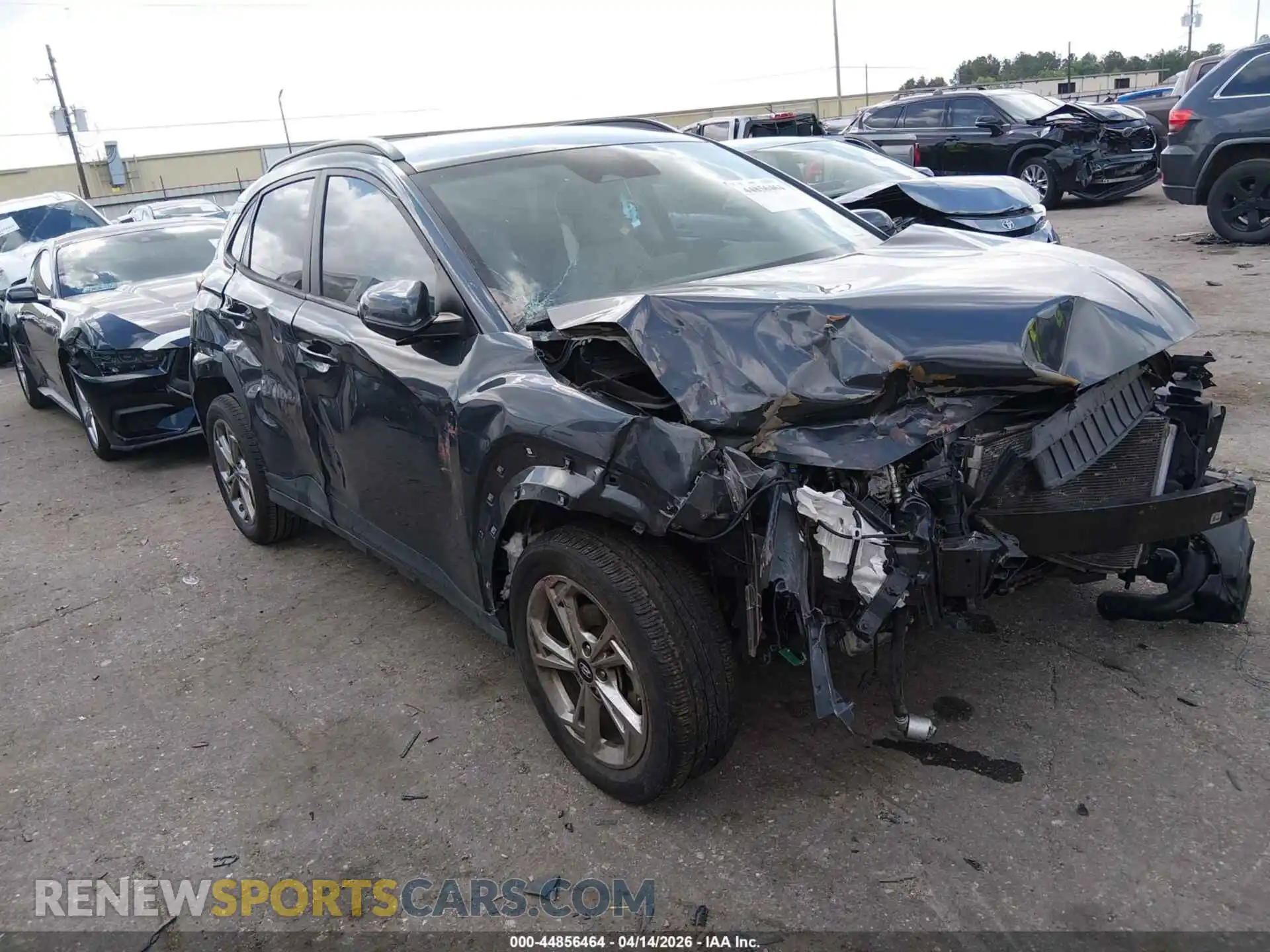 1 Photograph of a damaged car KM8K62AB3NU791056 HYUNDAI KONA 2022
