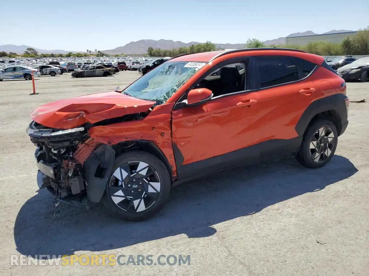 1 Photograph of a damaged car KM8HBCAB7RU080042 HYUNDAI KONA 2024